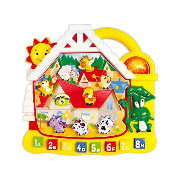 Piano Infantil Organo Musical Educativo Aprendizaje Animales Color Amarillo