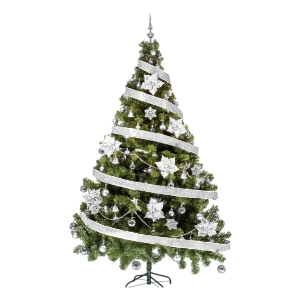 Arbol De Navidad Tronador Lujo 2,10mts Con Adornos Kit X60
