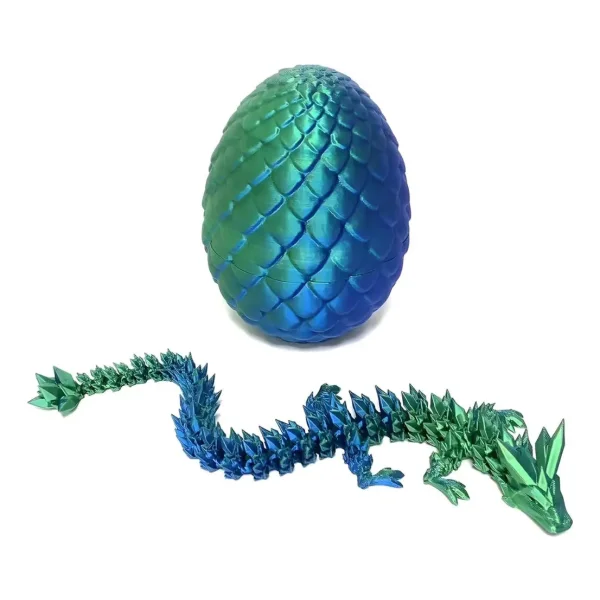 Huevo Sorpresa Dragón Articulado Juguete Niños Colección 3d