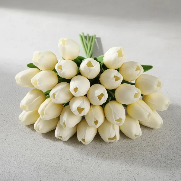 Tulipan Artificial Flores Artificiales Decoracion Ramo X5
