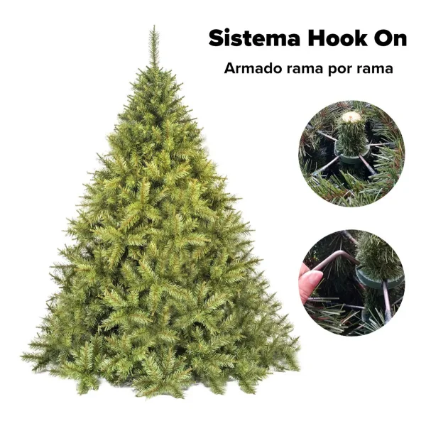 Arbol De Navidad Verde Cipres 2,10 Mts Tope De Gama