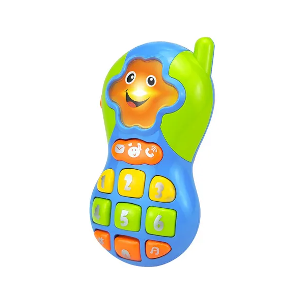 Telefono Juguete Celular Sonidos Luces Y Melodias Para Bebe Color Blanco