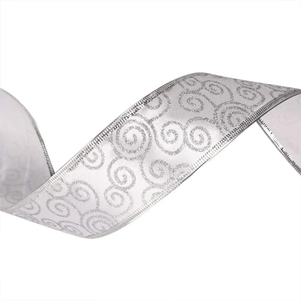 Cintas Navideñas Adornos Glitter 5cm 2,70mts Navidad