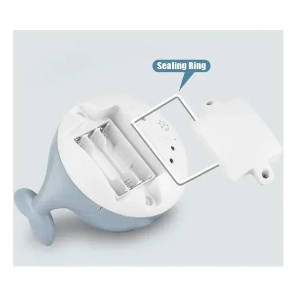 Juguete Baño Bebe Ballena Lanza Agua Luces Led Bañera Tina Blanco