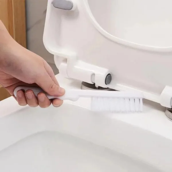 Set Escobillas Baño 3 En 1 Silicona Base Soporte Adhesivo Peltre