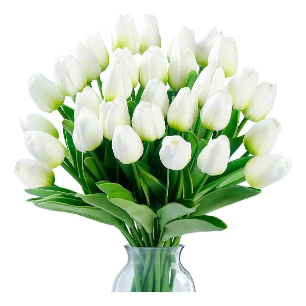 Tulipan Artificial Flores Artificiales Decoracion Ramo X10
