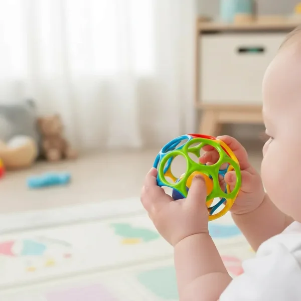 Pelota De Agarre Sonajero Juguete Sensorial Para Bebe Multicolor