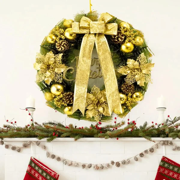 Cintas Navideñas Pack X5 6cm 2,70mt Adornos Navidad Deco