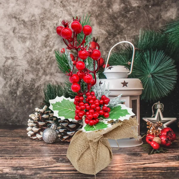 Arbol De Navidad Mini Pino Navideño De Mesa Decorado 28cm Verde Mini Pino Navideño