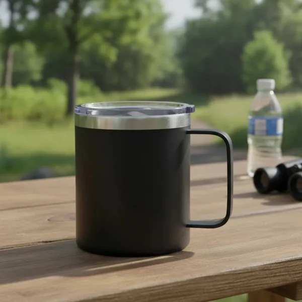 Vaso Térmico Taza De Acero Inoxidable Con Tapa 360ml