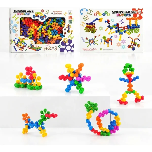 Bloques Encastrables 120 Piezas Construcción Didactico Niños Multicolor