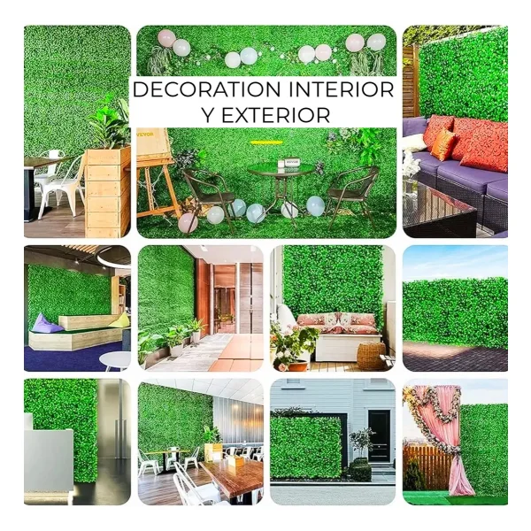 Jardin Vertical Artificial Muro Verde 6 Metros Cuadrados