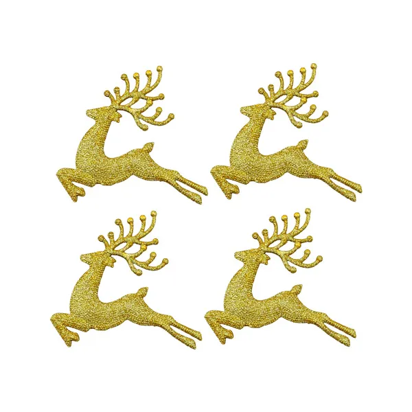 Set X4 Adorno Colgante Reno Navideño Deco Arbolito Navidad