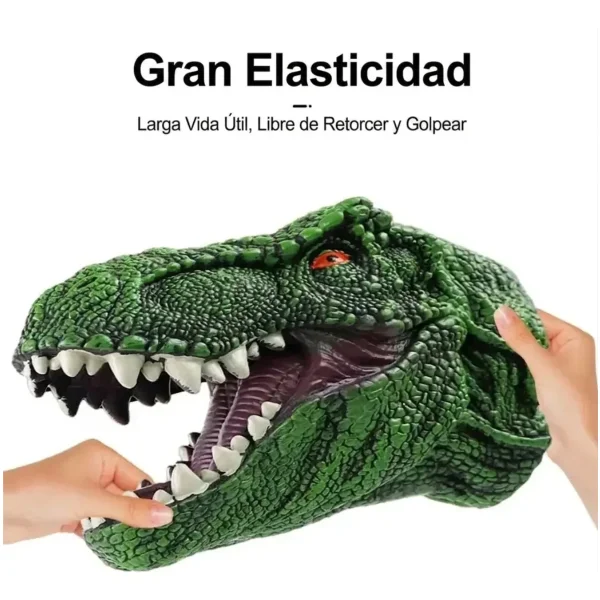 Marioneta De Mano Dinosaurio T-rex Realista Goma Niños