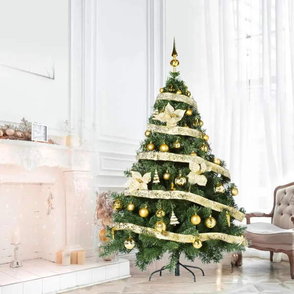 Arbol de Navidad Montañes Deluxe 1.80mts Con Adornos Kit X60