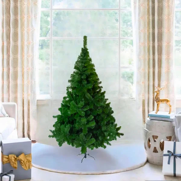 Arbol de Navidad Tronador Verde 1.5mts Base Metal