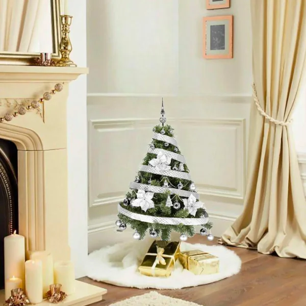  Arbol De Navidad Tronador Lujo 1,20mts Con Adornos Kit X30