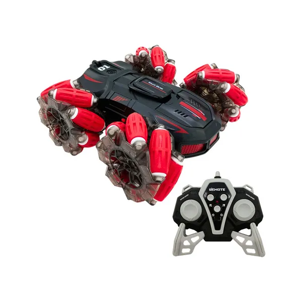 Auto A Control Remoto Acrobático Vehículo Luz Led Giro 360°