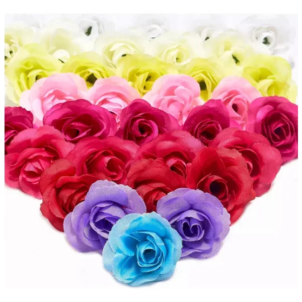 Mini Rosas Flores Artificiales Decoracion Pack X200