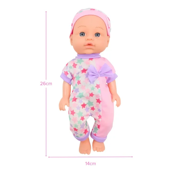 Muñeca Bebé Sonidos Incluye Chupete Y Mamadera 26 Cm