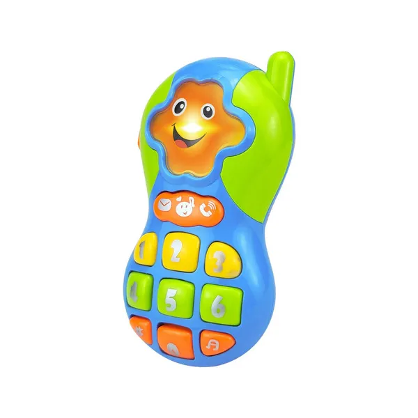 Telefono Juguete Celular Sonidos Luces Y Melodias Para Bebe Color Blanco