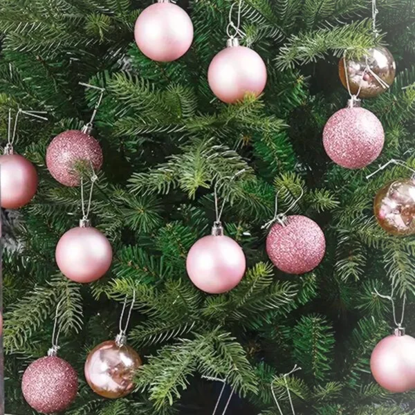 Bolas De Navidad 6cm Valija Adornos Navideños X48 Piezas