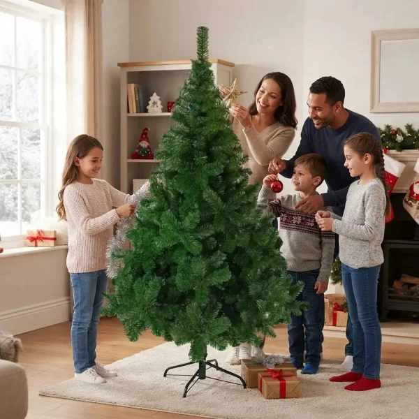 Arbol De Navidad Tronador Lujo 1,80mts Con Adornos Kit X60