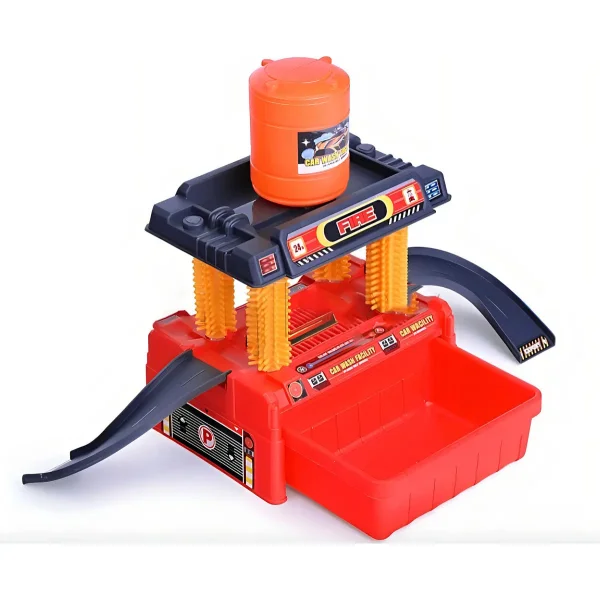 Lavadero De Autos Cambia De Color Juguete Infantil Rojo