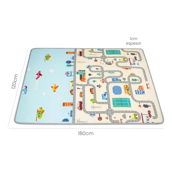 Alfombra Antigolpes Bebé Reversible Xpe Premium 180x120cm