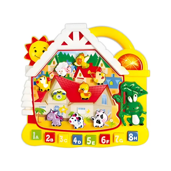 Piano Infantil Organo Musical Educativo Aprendizaje Animales Color Amarillo