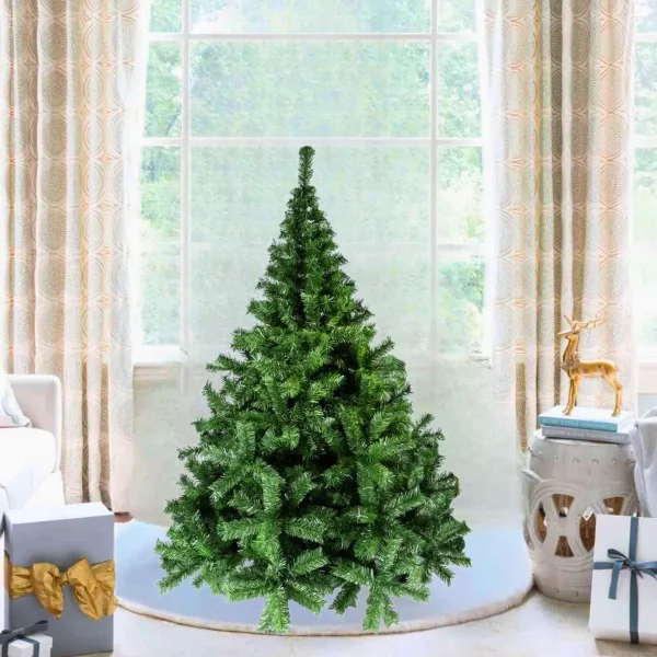 Arbol De Navidad Verde Canadian Luxury 1,30 Mts Con Base Metalica
