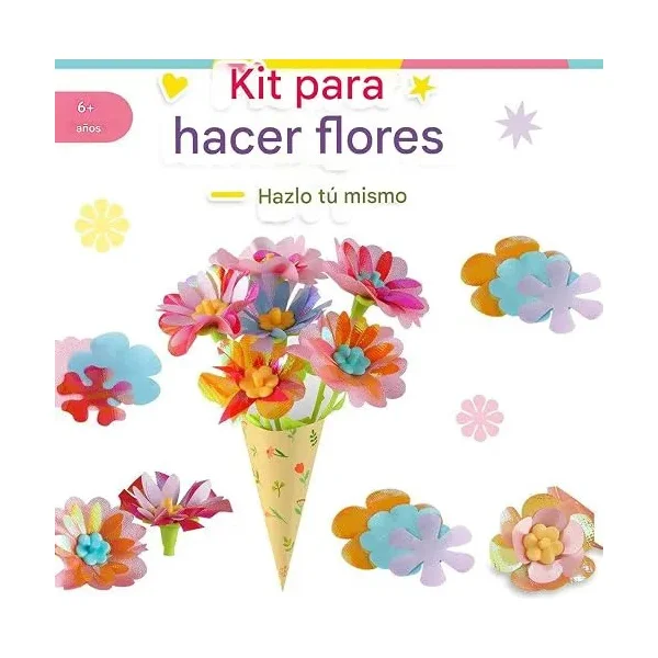 Kit Para Hacer Flores Tela Máquina Manualidades Juguete Diy