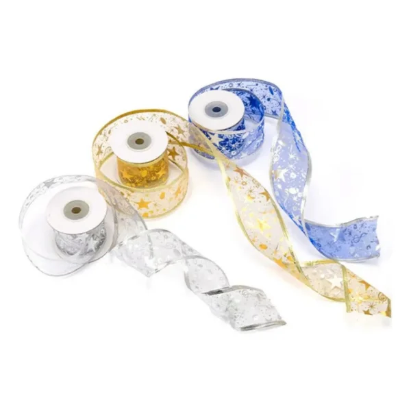 Cintas Navideñas Adornos Decoración Navidad 4cm 2,7mts