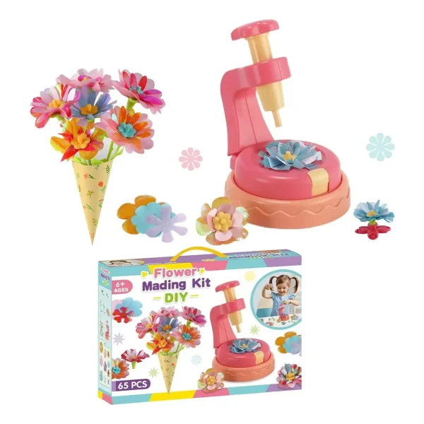 Kit Para Hacer Flores Tela Máquina Manualidades Juguete Diy