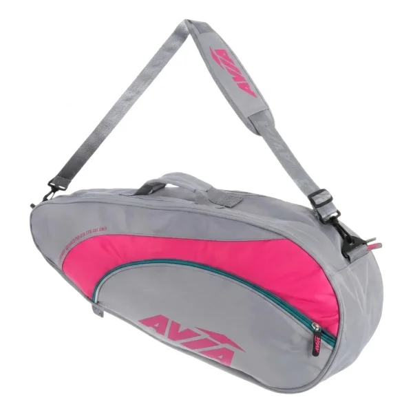 Bolso Deportivo Padel Raquetero Paletero Paletas Grande Gris Claro