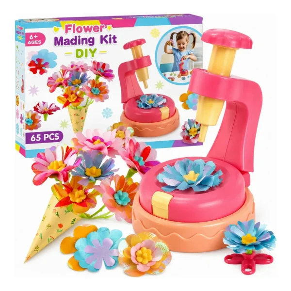 Kit Para Hacer Flores Tela Máquina Manualidades Juguete Diy
