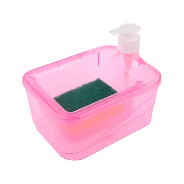 Dispenser Detergente Esponja Incluida Organizador De Cocina