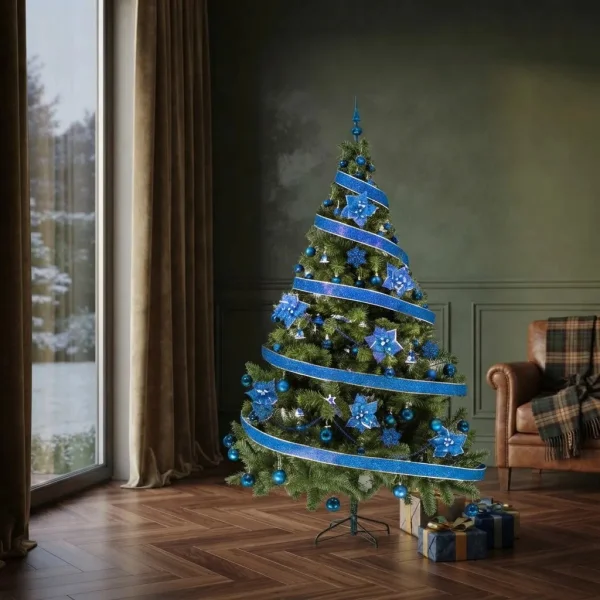 Arbol De Navidad Tronador Lujo 2,10mts Con Adornos Kit X60