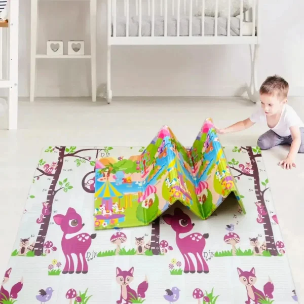 Alfombra Antigolpes Reversible Bebe Plegable 120x180cm