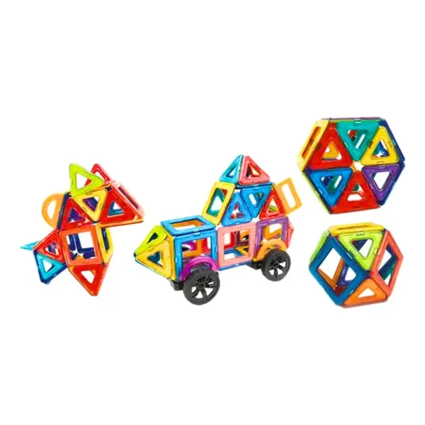 Bloques Magneticos Con Imanes Didacticos 60 Piezas