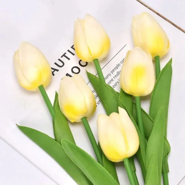 Tulipan Artificial Flores Artificiales Decoracion Ramo X20