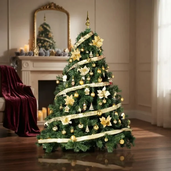Arbol de Navidad Extra Lujo Patagonia 1.80mts Con Adornos X72