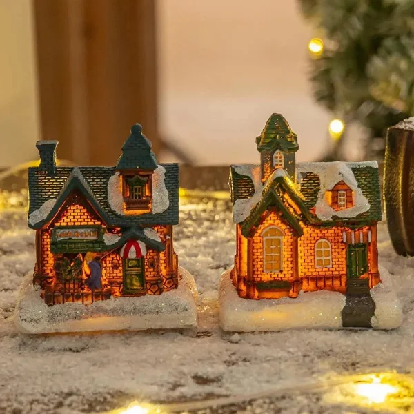 Casa Christmas Village Casita Navideña C/luz Deco A Pila X1