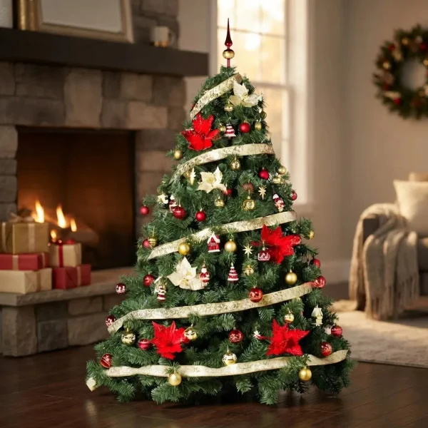 Arbol de Navidad Extra Lujo Patagonia 1.80mts Con Adornos X72