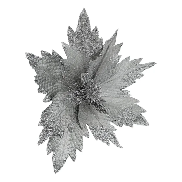 Flor 25cm Azul Arbol De Navidad Adornos Decoracion Azul Estrella