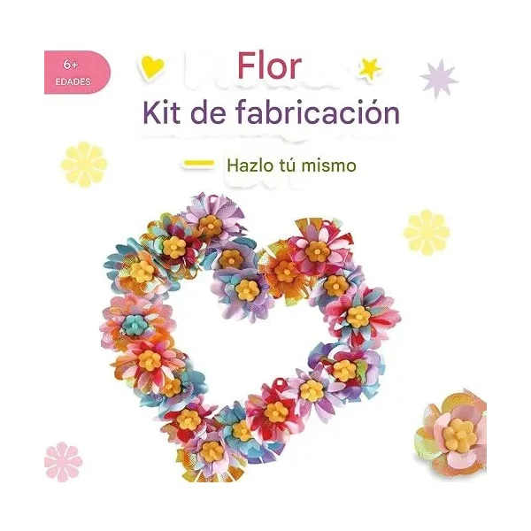 Kit Para Hacer Flores Tela Máquina Manualidades Juguete Diy