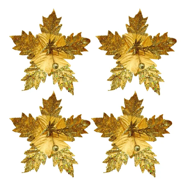 Flor 20cm Para Arbol De Navidad Adornos Decoracion X4u