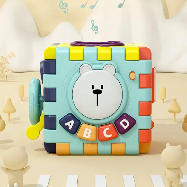 Cubo Didactico Con 6 Actividades Juguete Educativo Motesori Color Multicolor