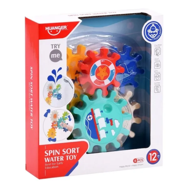 Juego Engranajes Giratorios De Baño Ducha Con Ventosa Bebe Multicolor