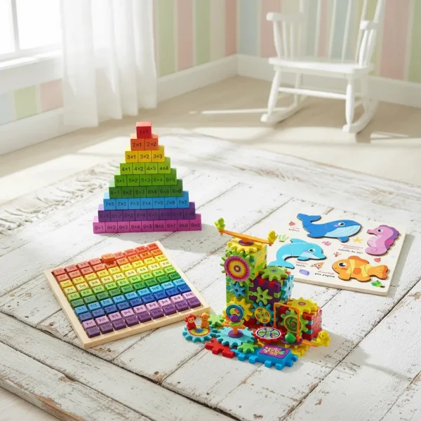 Bundle Montessori Kit X3 Juguetes Didacticos 1era Infancia Multicolor